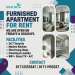 Furnished Serviced Two Room Apartment for Rent